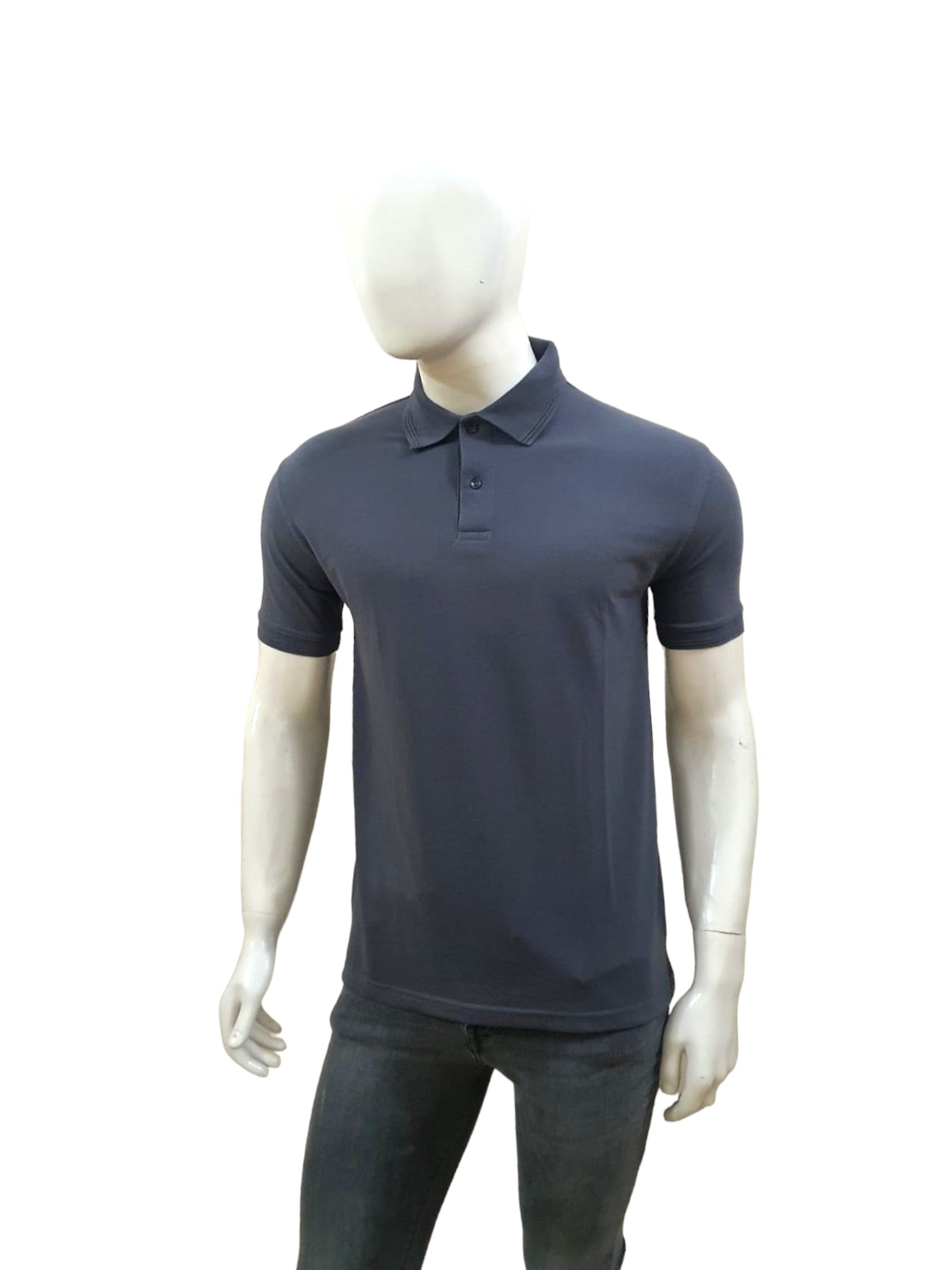 Plain Steel Grey Polo Shirt Plain Steel Grey Polo Shirt