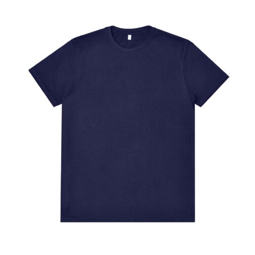 Essential Crew Neck Navy Blue T-Shirt in the picture