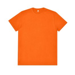 orange t-shirt in the picture with white background