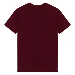 Essential Crew Neck Burgundy T-Shirt