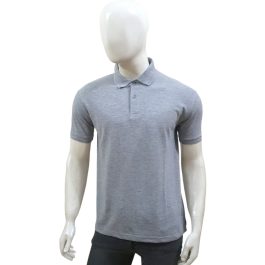 Plain Heather Grey Polo Shirt