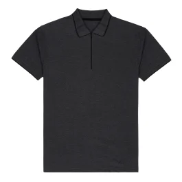 Unisex Tipping Zip Polo Shirt