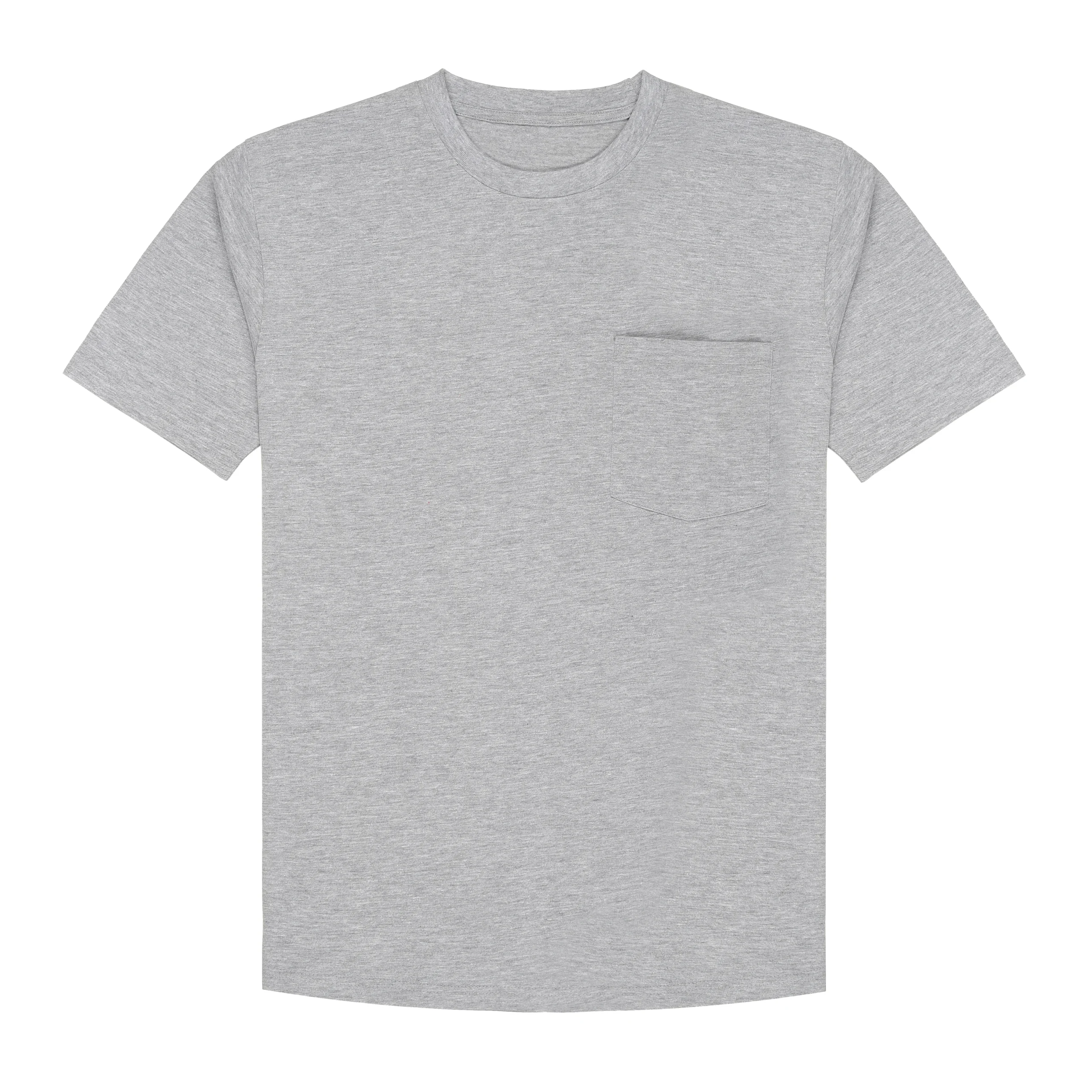 TMS_5917 Unisex T-Shirt with Rounded Hem and Chest Pocket